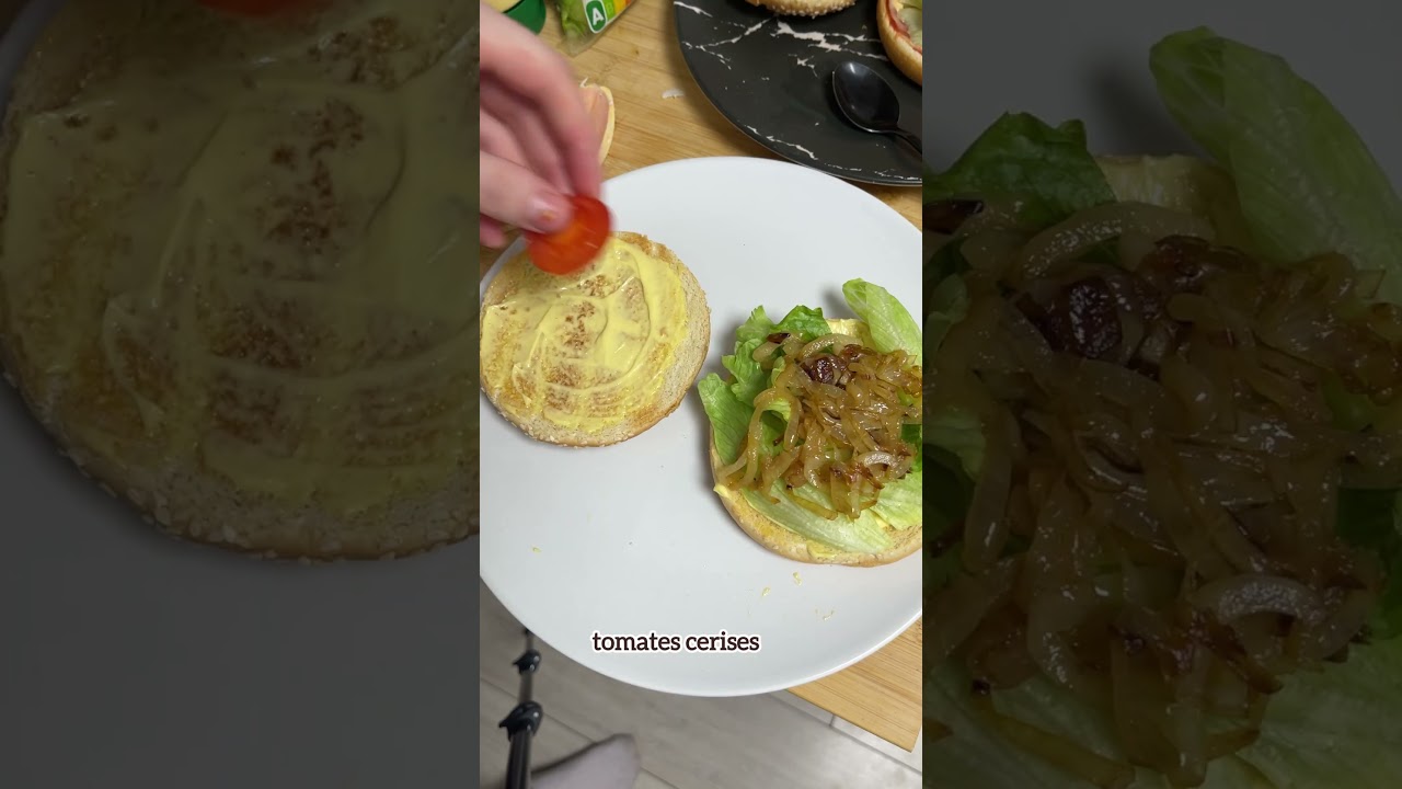 La recette ou plutôt l’assemblage du Burger maison au munster ✨🍔