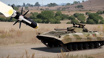 Javelin Missile destroys a Russian BMP-2 Tank | APC Destroyed | ARMA 3: Milsim