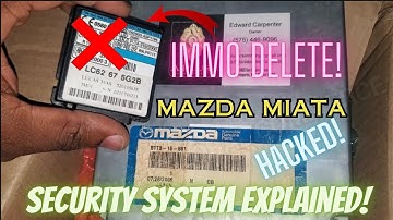 Mazda Miata Lucas 34AS immobilizer off delete error P1624, SECURITY SYSTEM explained and PCM HACKED!