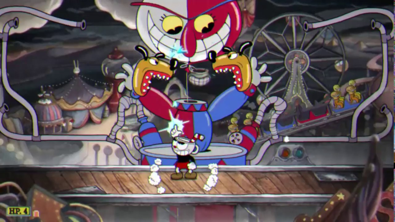 Cuphead - Carnival Kerfuffle Boss Fight (Beppi The Clown) EXPERT - YouTube