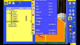 Using Resources and Shapes: Moving images between layers using the Object Browser