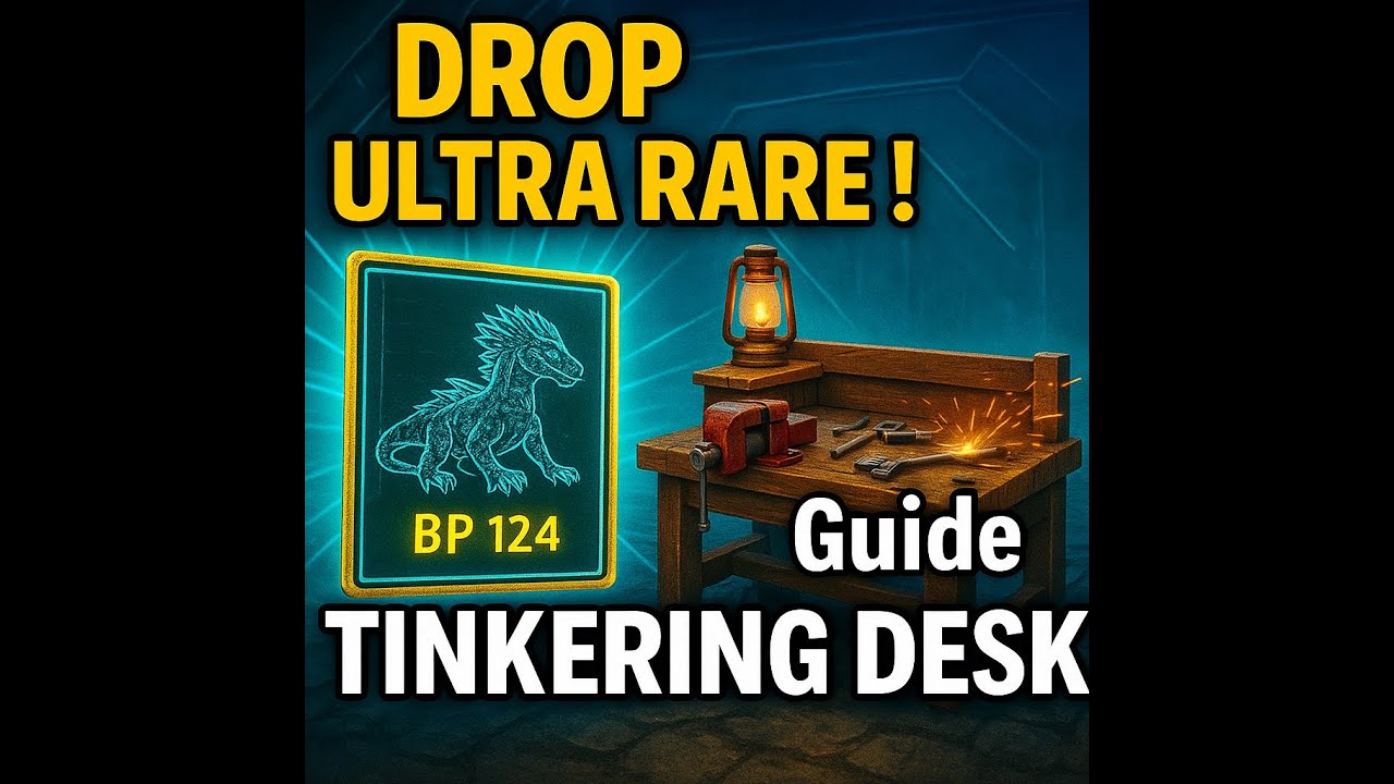 😱 DROP ULTRA RARE + Guide TINKERING DESK dans ARK ! (Rock Drake BP 124 ...