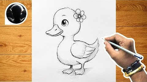Cute Duck Drawing | How To Draw cute duck drawing | step by step drawing 