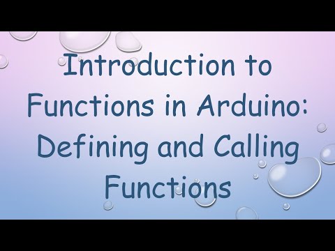 Introduction to Functions in Arduino: Defining and Calling Functions