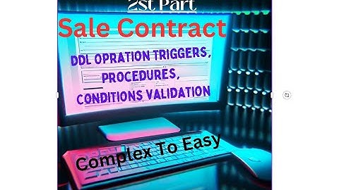 Sale Contracts and CRUD Operations: Oracle 10g Database and Oracle 6i Form Tutorial (Part 2)