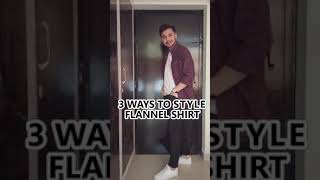 3 ways to style flannel shirt! ✨ #shorts