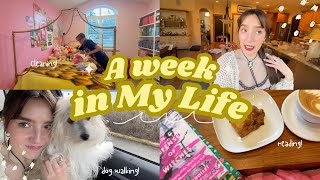 Spend a week with me! 🐶📚💅🏻 |reading, cleaning, dog walking, and getting my life in order|