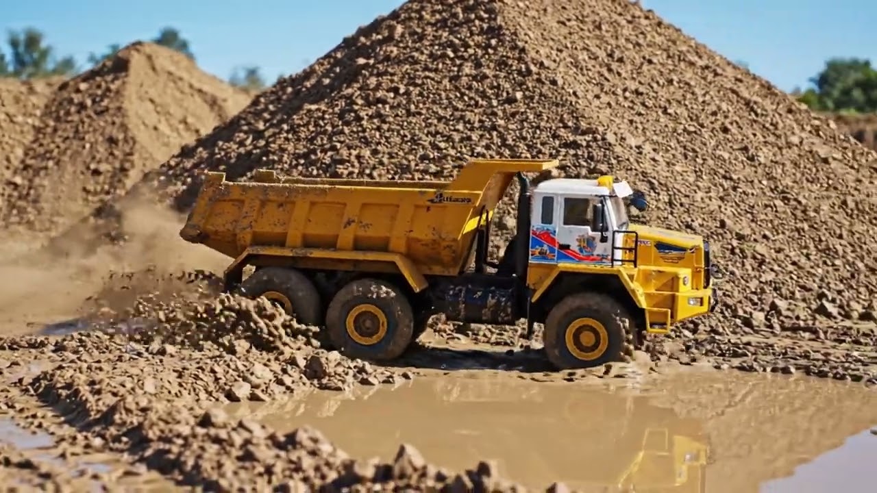 Удивительное спасение RC грузовика из грязи! 🚛 Машинки на управлении