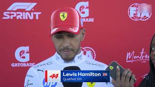 Lewis Hamilton: Best qualifying session I've had | Post Sprint Qualifying Interview | Canadian GP