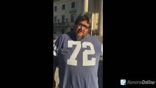 Evacuees March In Winnipeg