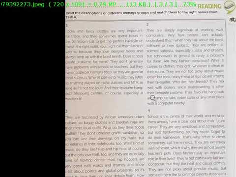 მე-8 კლასის ინგლისური მე-2 გაკვეთილი Teenage groups  დასაწყისი