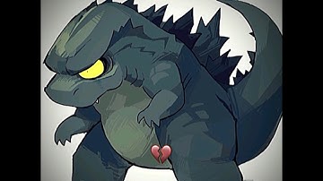 creepy analog horror godzilla