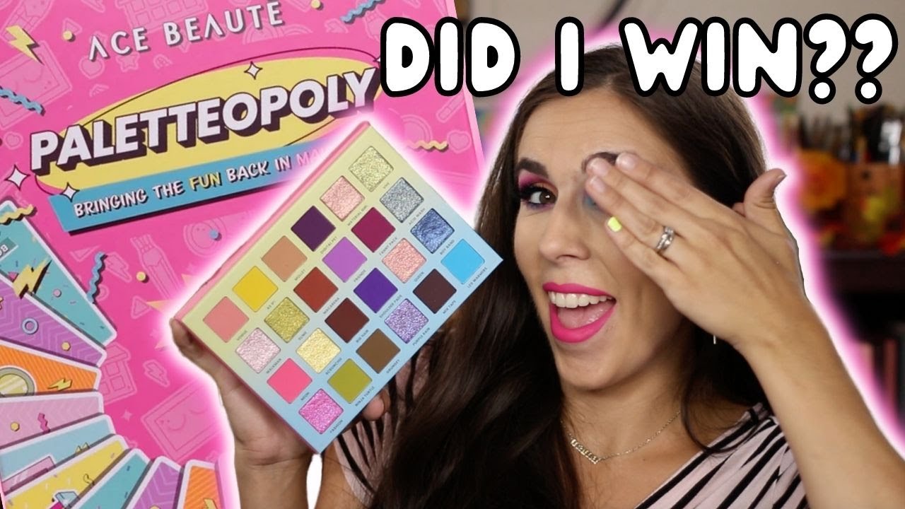 PLAYING A GAME WHILE DOING YOUR MAKEUP | Ace Beaute Paletteopoly Collection GAME TIME!