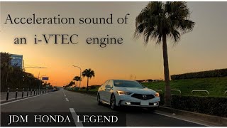 発動機音【ホンダ レジェンド】Sound recorded in Engine compartment  -  HONDA LEGEND EX SportHybrid SuperHandlingAWD