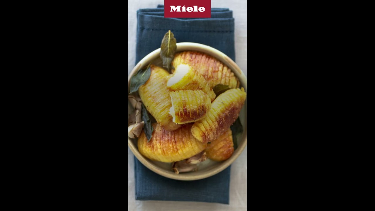 Hasselback potatoes with sage and garlic