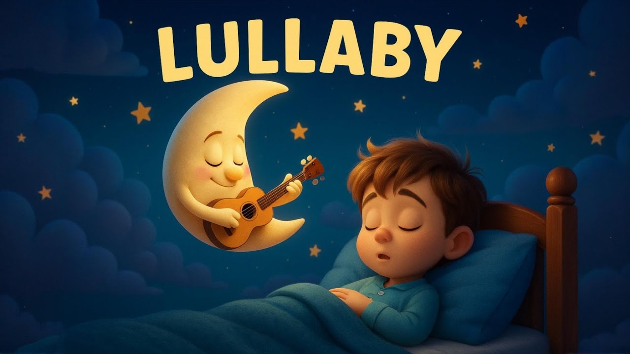 😴 1-HOUR Calming Lullaby for Babies & Kids | Sleep Music with Ukulele, Piano & Dreamy Synths 🌙✨