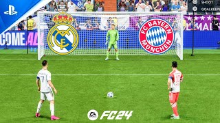 FC 24 | Real Madrid vs Bayern Munich | UCL Quarter Final | Penalty Shootout | Ronaldo vs Messi - PS5