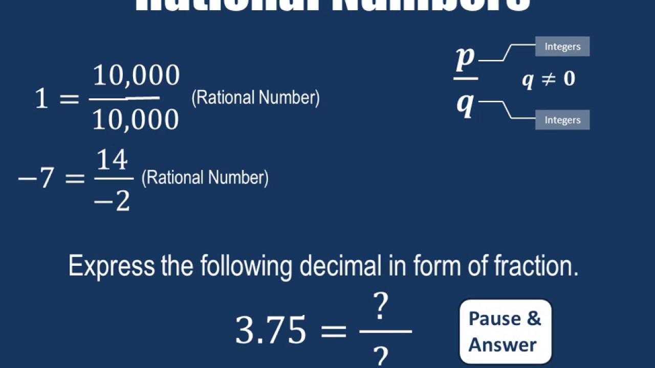 Math S Mentor Rational Numbers