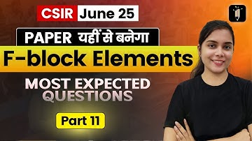 F - Block - Most Expected Questions 11 🔥Brahmos Series🔥CSIR June25
