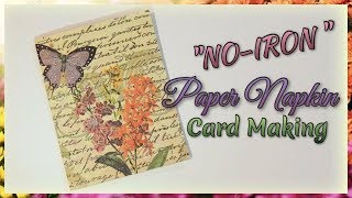 'NoIron' Paper Napkin Card Making