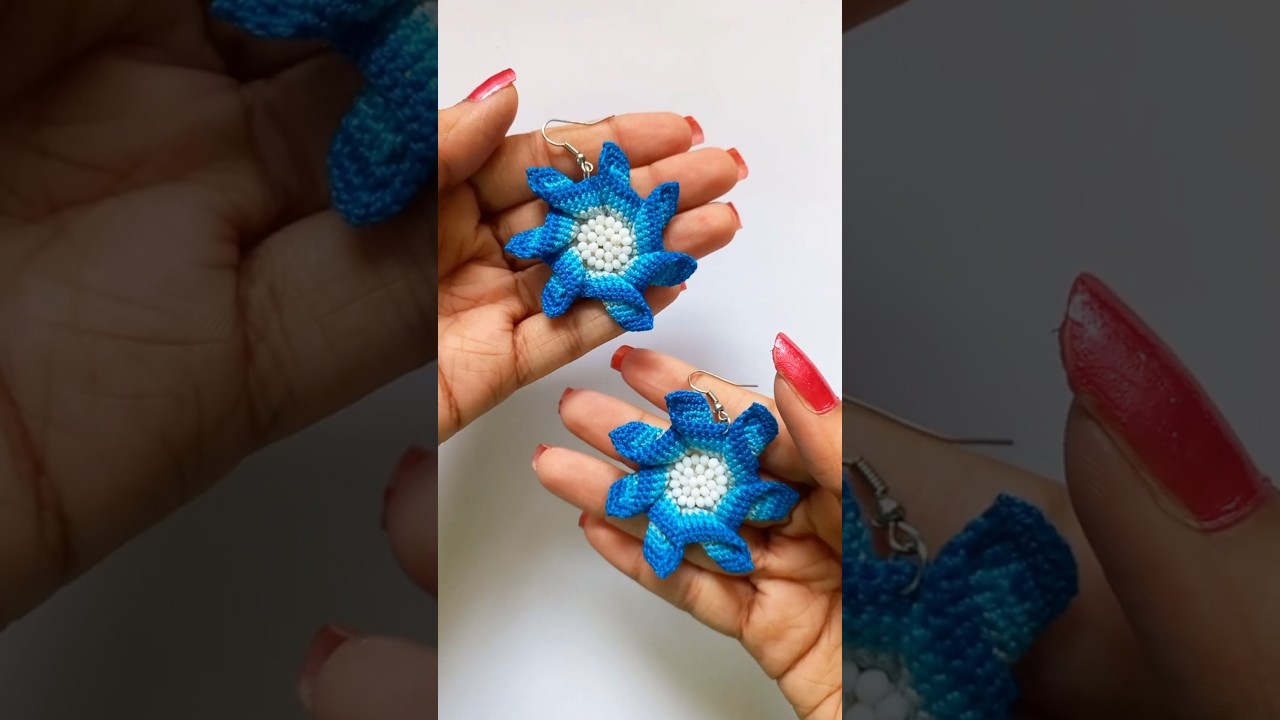 BEAUTIFUL CROCHET SPIRAL PATTERN EARRINGS | Cute Handmade Jewelry 