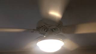 52” Hunter Original Ceiling Fan With Mariner Light Kit.