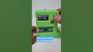 Menú horizontal con íconos en micropython #raspberrypipico #oled #diy