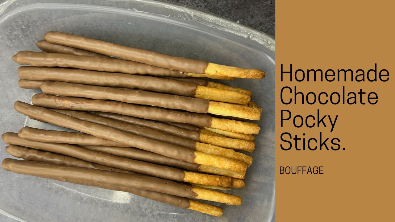 Homemade Pocky sticks | Korean Chocolate Pocky | Chocolate pocky sticks | Pocky sticks recipe |