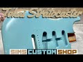 Tokai Stratocaster Guitar - Daphne Blue Relic paint job by Sims Custom Shop