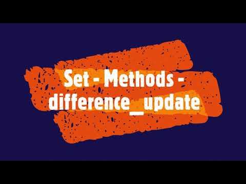 PYTHON - Set - Methods - difference_update #PythonTips #viral #videos # ...