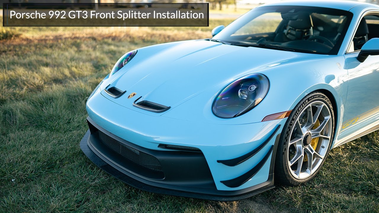 Porsche 992 GT3 Front Splitter Installation YouTube