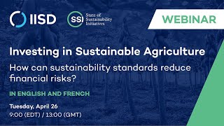 Details Webinar |  Investing in Sustainable Agriculture News