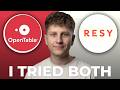 OpenTable vs Resy for Restaurant Reservations - Which is Better?