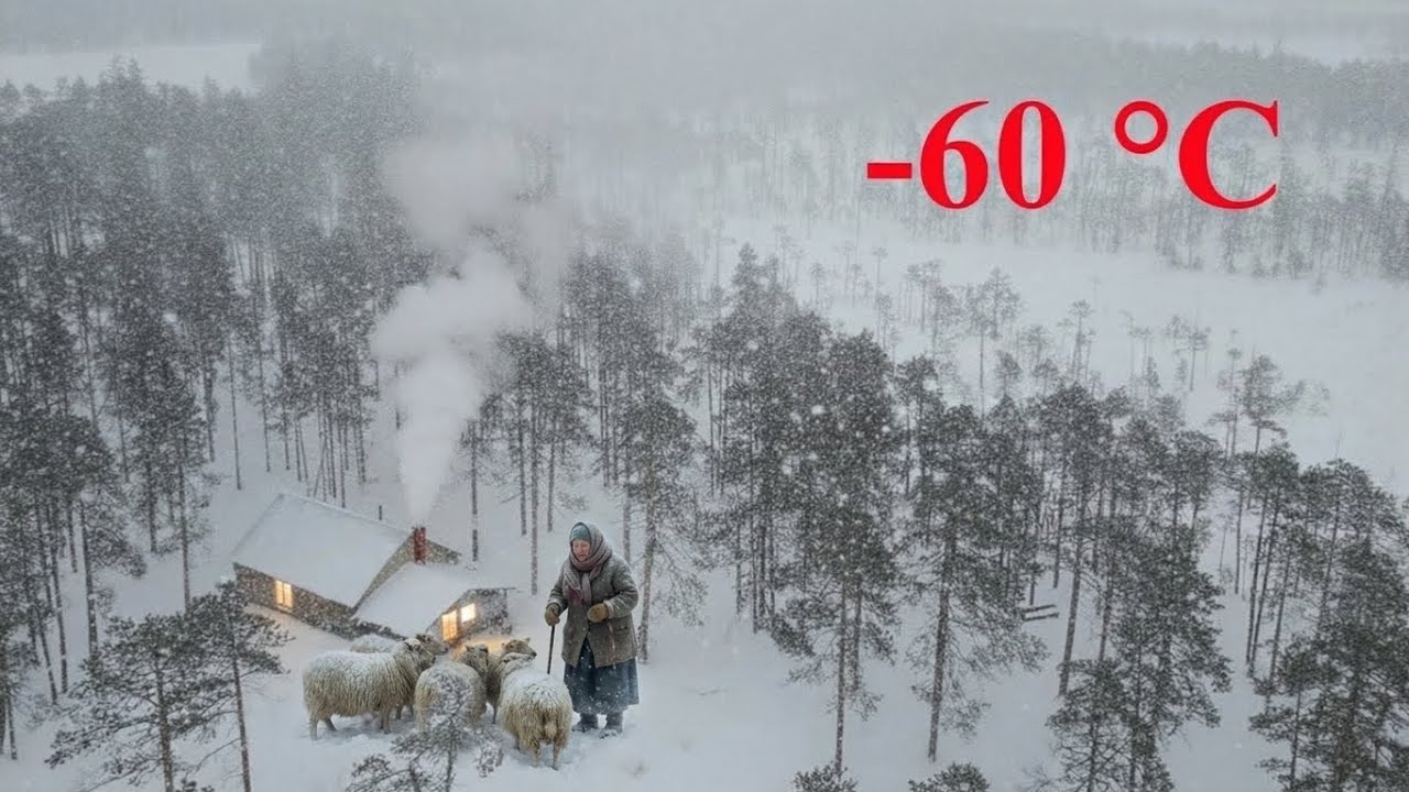 How North Khanty People Survive in Harsh Climate of Blizzard Russian Villages