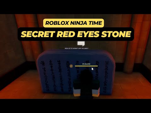 Secret Red Eyes Stone Location - Roblox Ninja Time