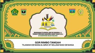 Babak Final! MTQ Sumbar Ke-40 Solok Selatan| Cabang Qira'at Mujawwab| Peserta QM No. 1.01