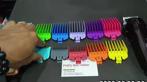Bộ 10 Cữ Màu Cho Tông Đơ Pin Chuyên Fade, Hàng Chuẩn Loại 1 "Không Kèm Hộp"