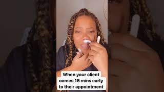 When your client comes early #esthetician #cosmetics Profile