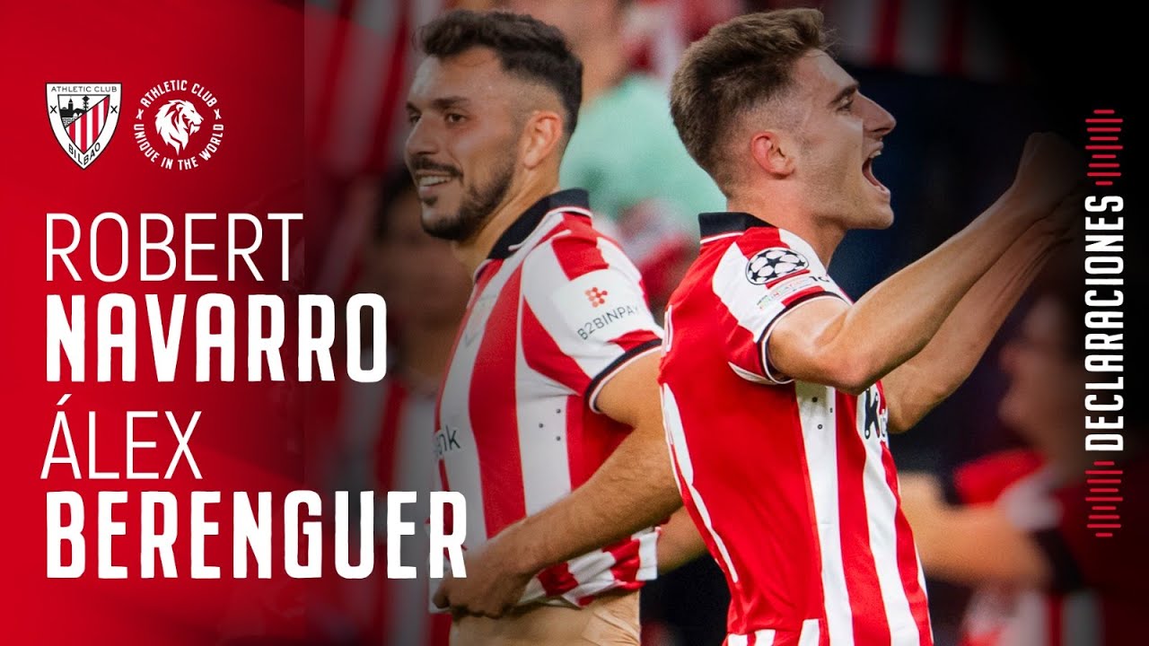 🎙 Robert Navarro & Berenguer | post Athletic Club 3-1 Qarabag FK | J3 Champions League