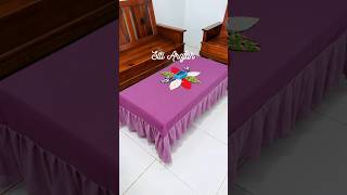 sulap kerudung jadul jadi taplak meja yang mewah #recycle #sewingtutorial #taplakmejadarikerudung