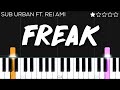 Sub urban  freak feat rei ami  easy piano tutorial