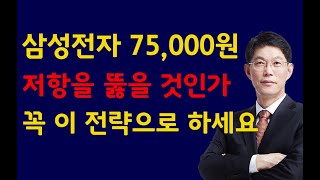 [주식]삼성전자 75,000원 저항을 뚫을 것인가 꼭 이 전략으로 하세요(20211203금)주식 주식투자 주식강의 주식공부 주식초보 주식단타 주식고수 단타매매