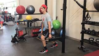 Iso Hex Bar Split Squat