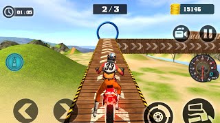 Motocross Beach Bike Stunt Racing Games Level 1-6 Walkthrough - Best Android GamePlay screenshot 5