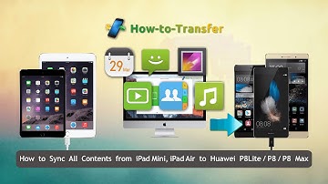 How to Sync All Contents from iPad Mini to Huawei P8Lite / P8, iPad Air to Huawei P8 Max