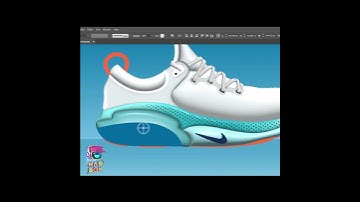 #shorts -3D in illustrator | make 3D NIKE Shoes in illustrator Very easy