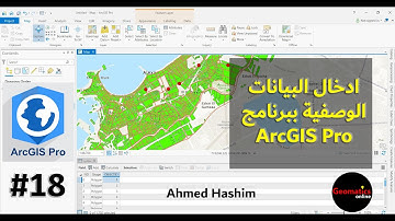 18 - ادخال البيانات الوصفية ببرنامج (ArcGIS Pro) # Ahmed Hashim