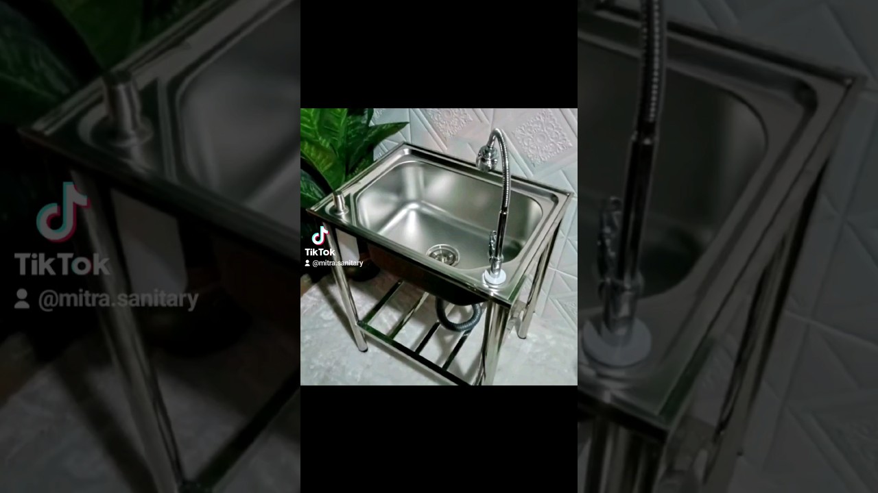 Bak cuci piring stainless meja / kitchen sink stainless portable 