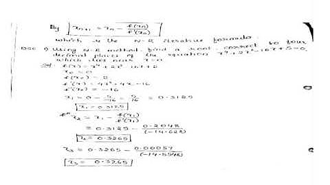 MODULE 5 .NUMERICAL METHODS 18MAT21