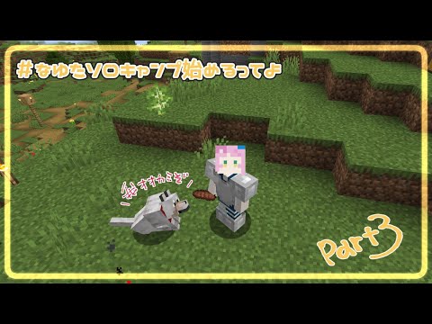 【Minecraft】なゆたソロキャンプ始めるってよ　part3【#vtuber /那由多うた】